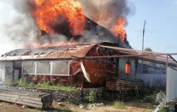 Пожар в Малоярославецком районе, п. Игнатьевское, ул. Заречная